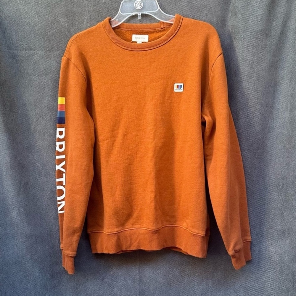 Brixton orange Sweatshirt Sz Small men’s